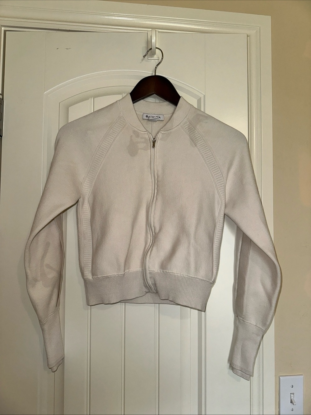 Athleta Advantage Sweater Zip Front With Pockets XS